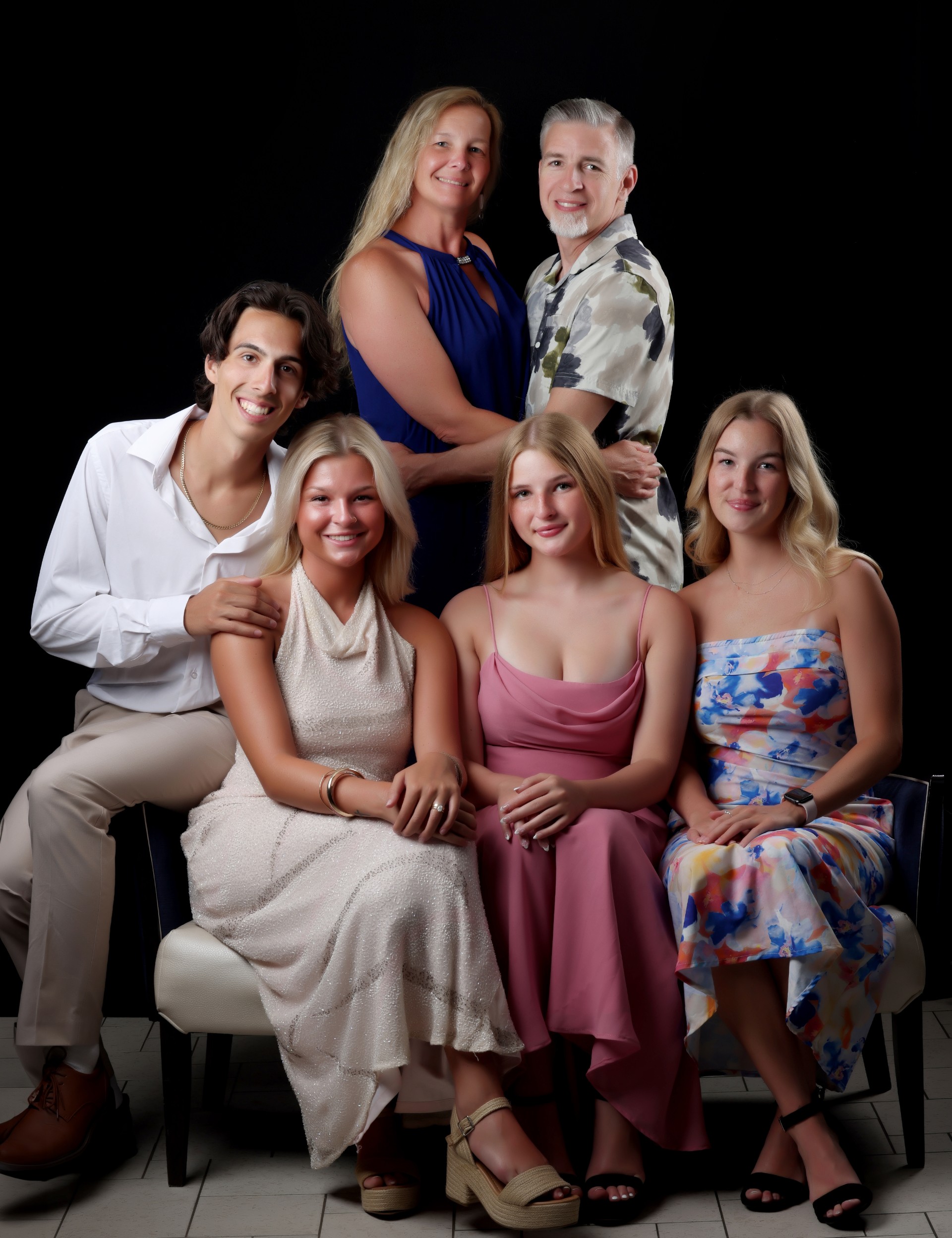 Mike Feil with his wife Christina and their family
