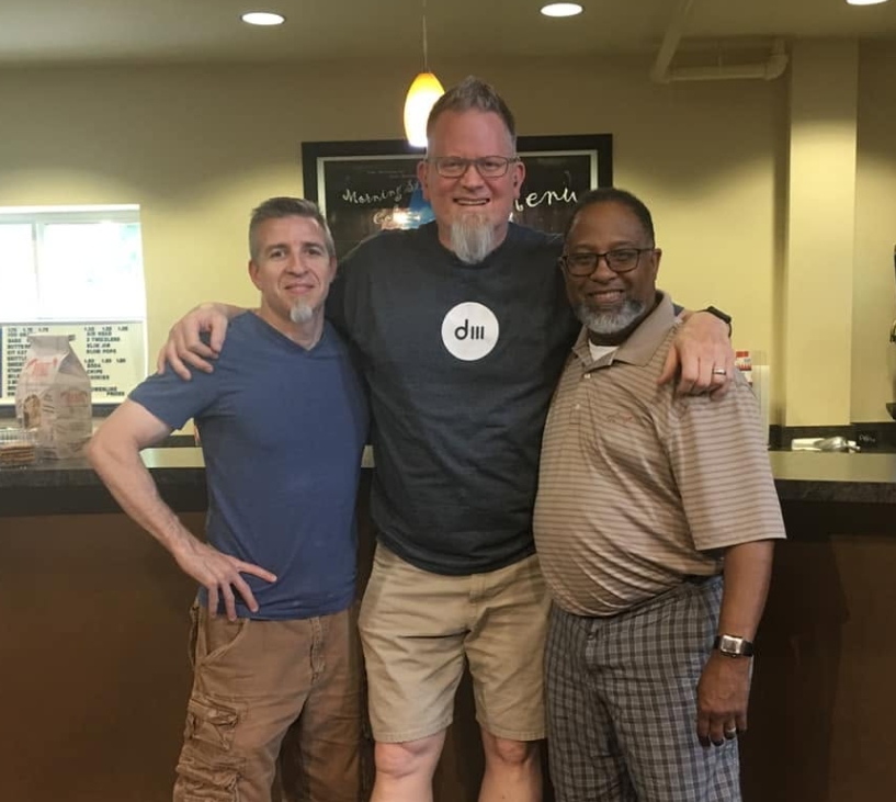 Mike Feil with Cameron and Howard